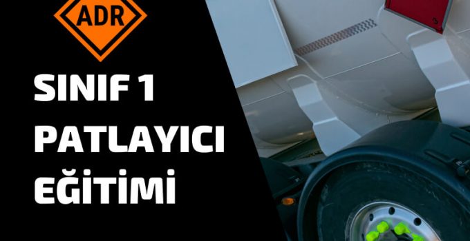 Sınıf 1 Patlayıcı Eğitimi