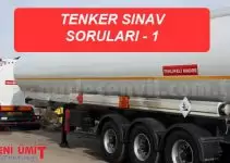 Tanker Sertifikası Sınav Soruları Tanker Sertifikası Sınav Soruları