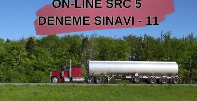 Src5 online deneme sınavı 11
