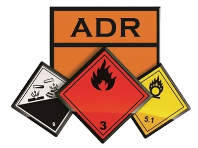 ADR turuncu levhası ve tehlikeli madde sınıf etiketleri